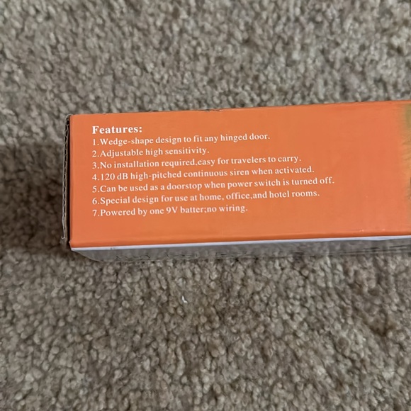 Portable Door Lock & Door Stop Alarm, Dual Protection Security Door Safety - Picture 6 of 10